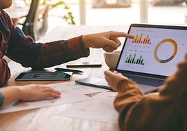 Auswertung einer Statistik für Finanzen